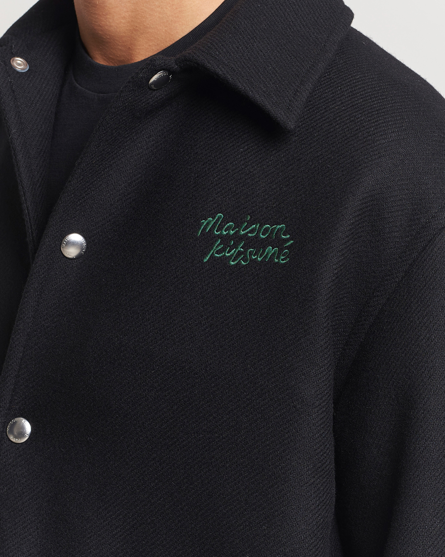 Hombres | Abrigos y chaquetas | Maison Kitsuné | Varsity Jacket Black