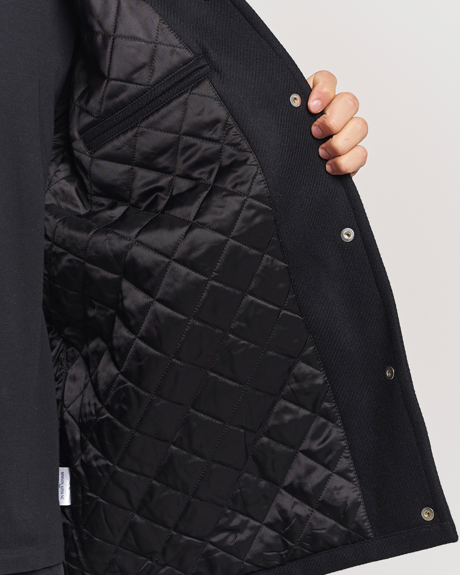 Hombres | Abrigos y chaquetas | Maison Kitsuné | Varsity Jacket Black