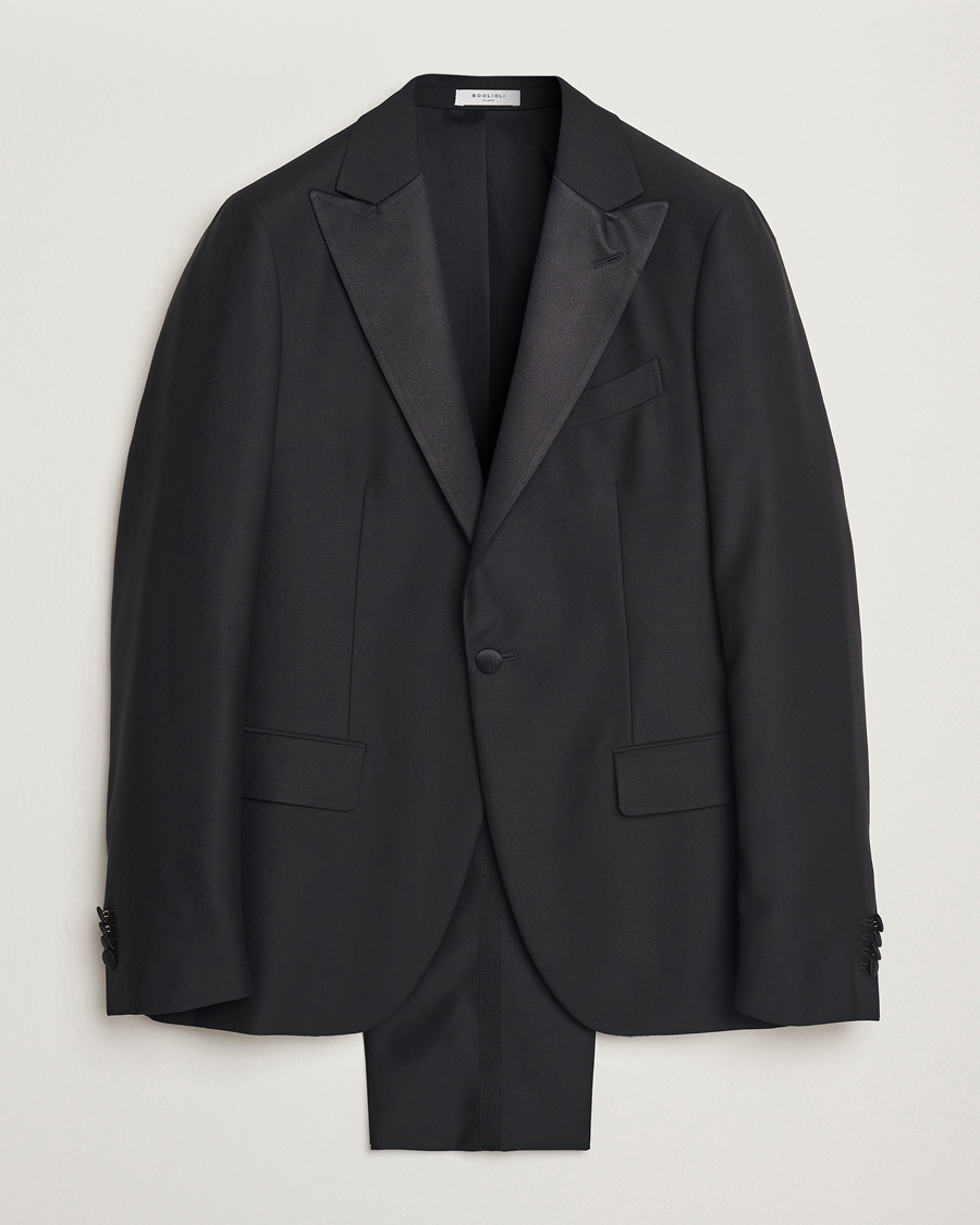 Hombres | Trajes | Boglioli | Milano Single Breasted Tuxedo Black