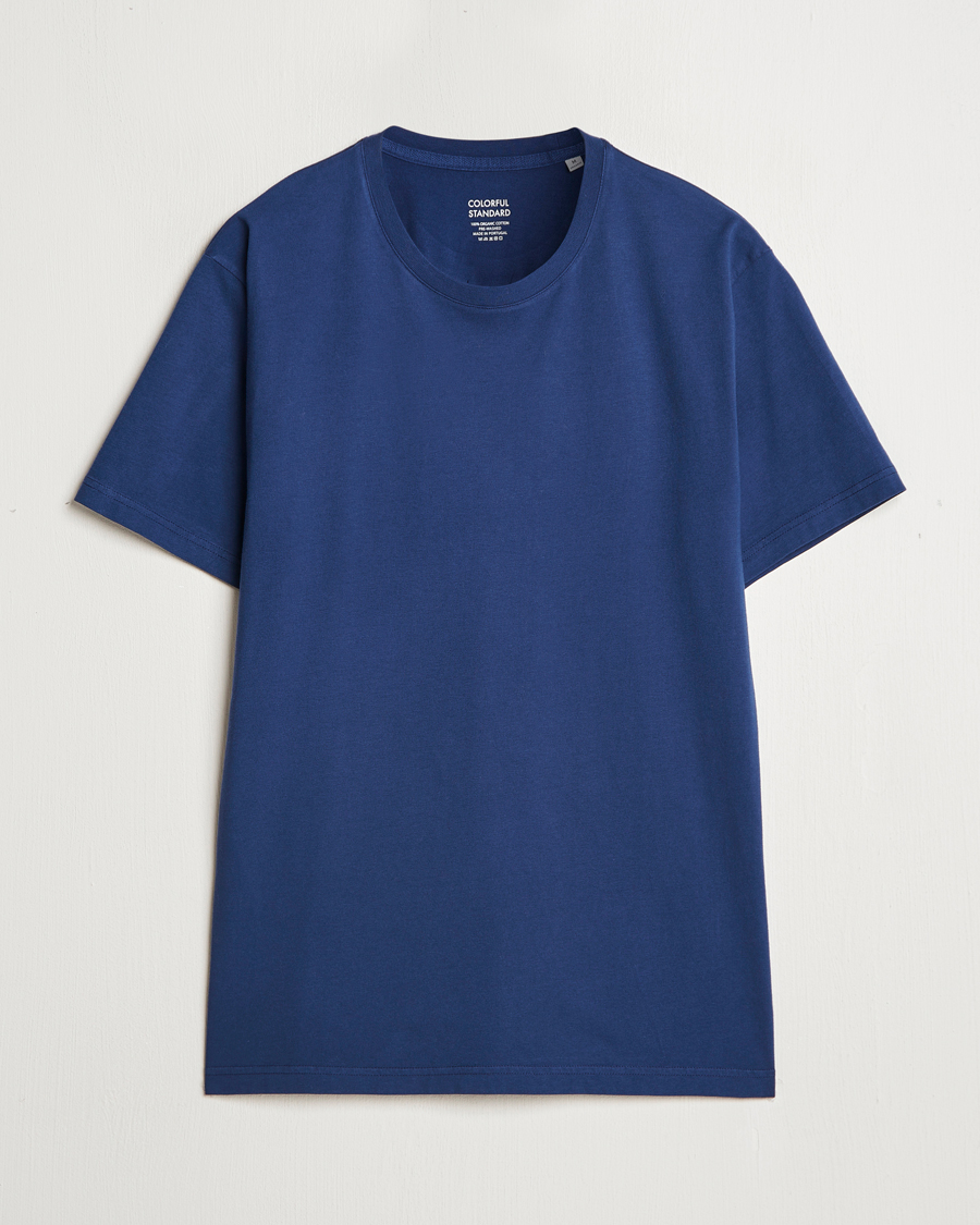 Hombres | Camisetas | Colorful Standard | Classic Organic T-Shirt Marine Blue