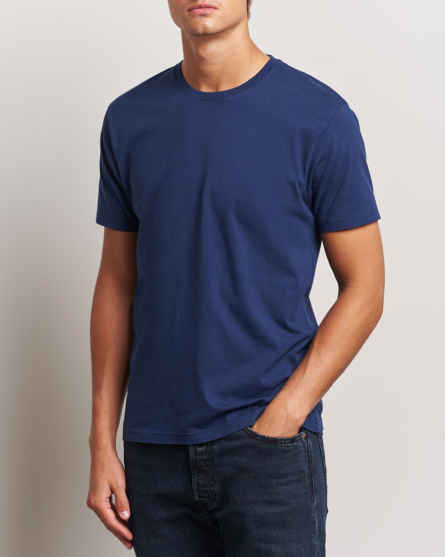 Hombres | Camisetas | Colorful Standard | Classic Organic T-Shirt Marine Blue