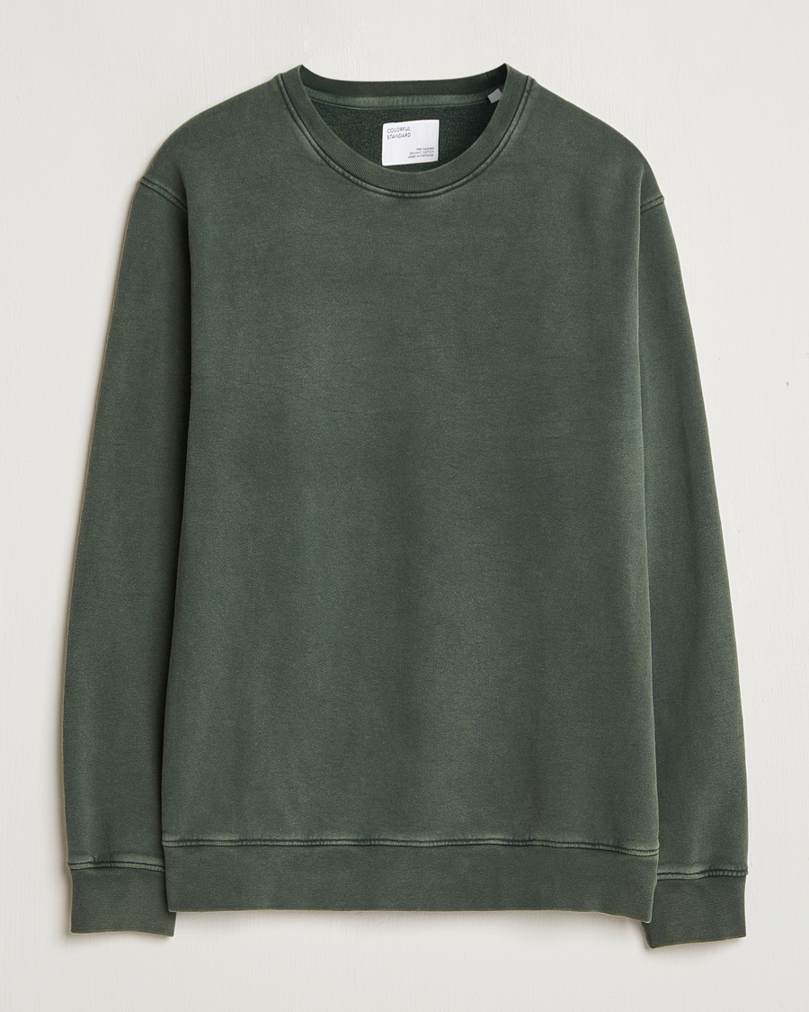 Hombres | Jerséis y prendas de punto | Colorful Standard | Classic Organic Crew Neck Sweat Midnight Forest