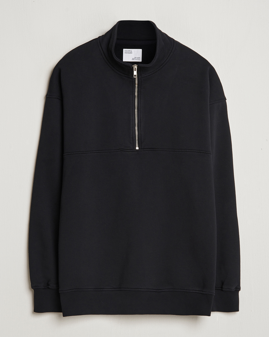 Hombres | Jerséis y prendas de punto | Colorful Standard | Classic Organic Half-Zip Deep Black