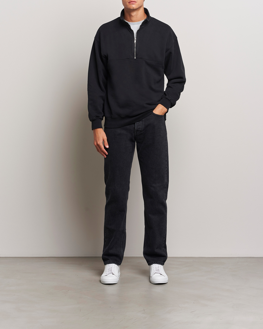 Hombres | Jerséis y prendas de punto | Colorful Standard | Classic Organic Half-Zip Deep Black
