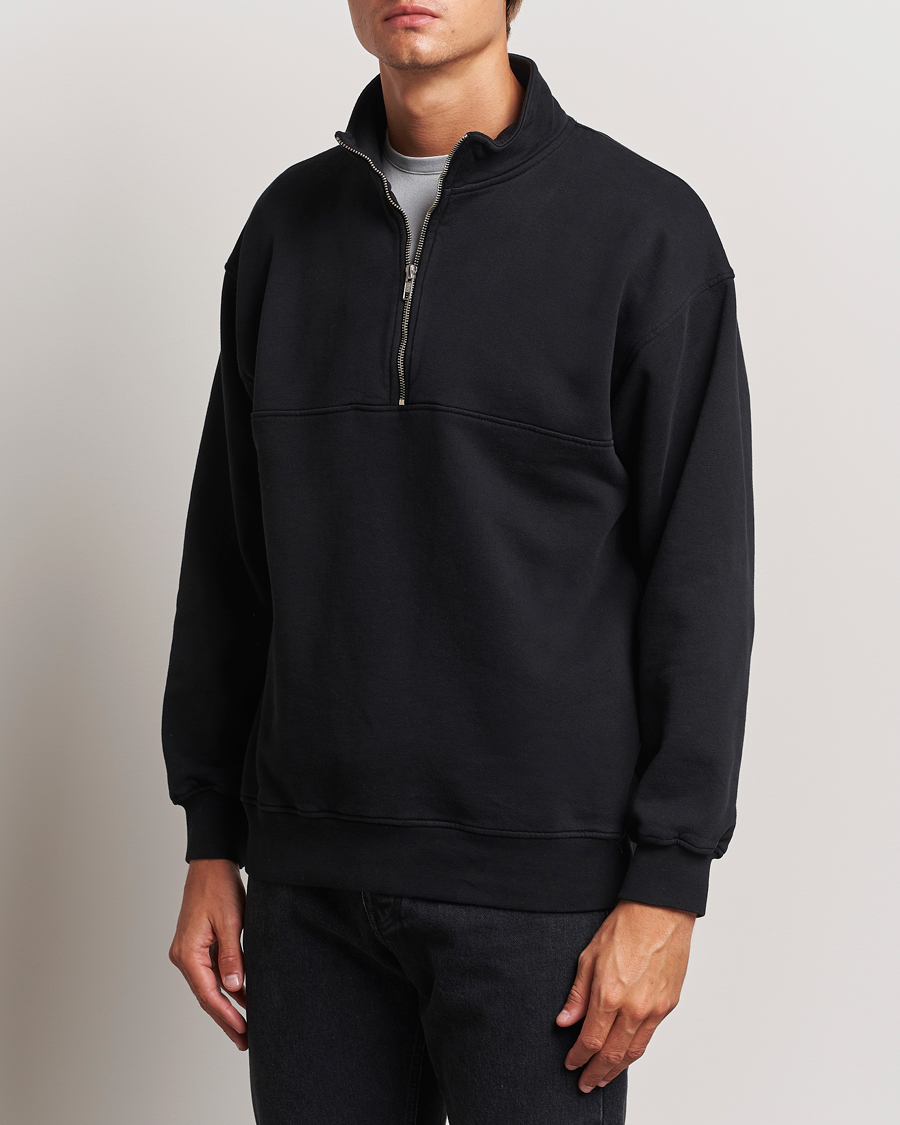 Hombres | Jerséis y prendas de punto | Colorful Standard | Classic Organic Half-Zip Deep Black