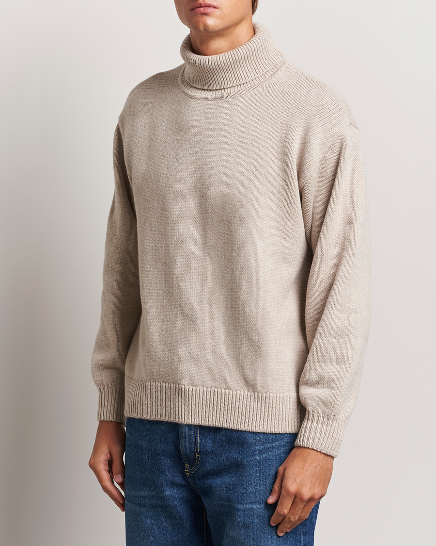 Hombres | Jerséis y prendas de punto | Colorful Standard | Merino Wool Turtleneck Ivory White