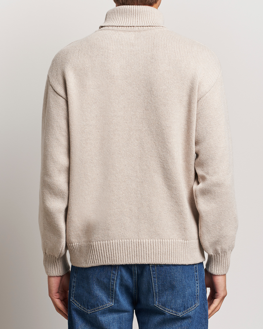 Hombres | Jerséis y prendas de punto | Colorful Standard | Merino Wool Turtleneck Ivory White