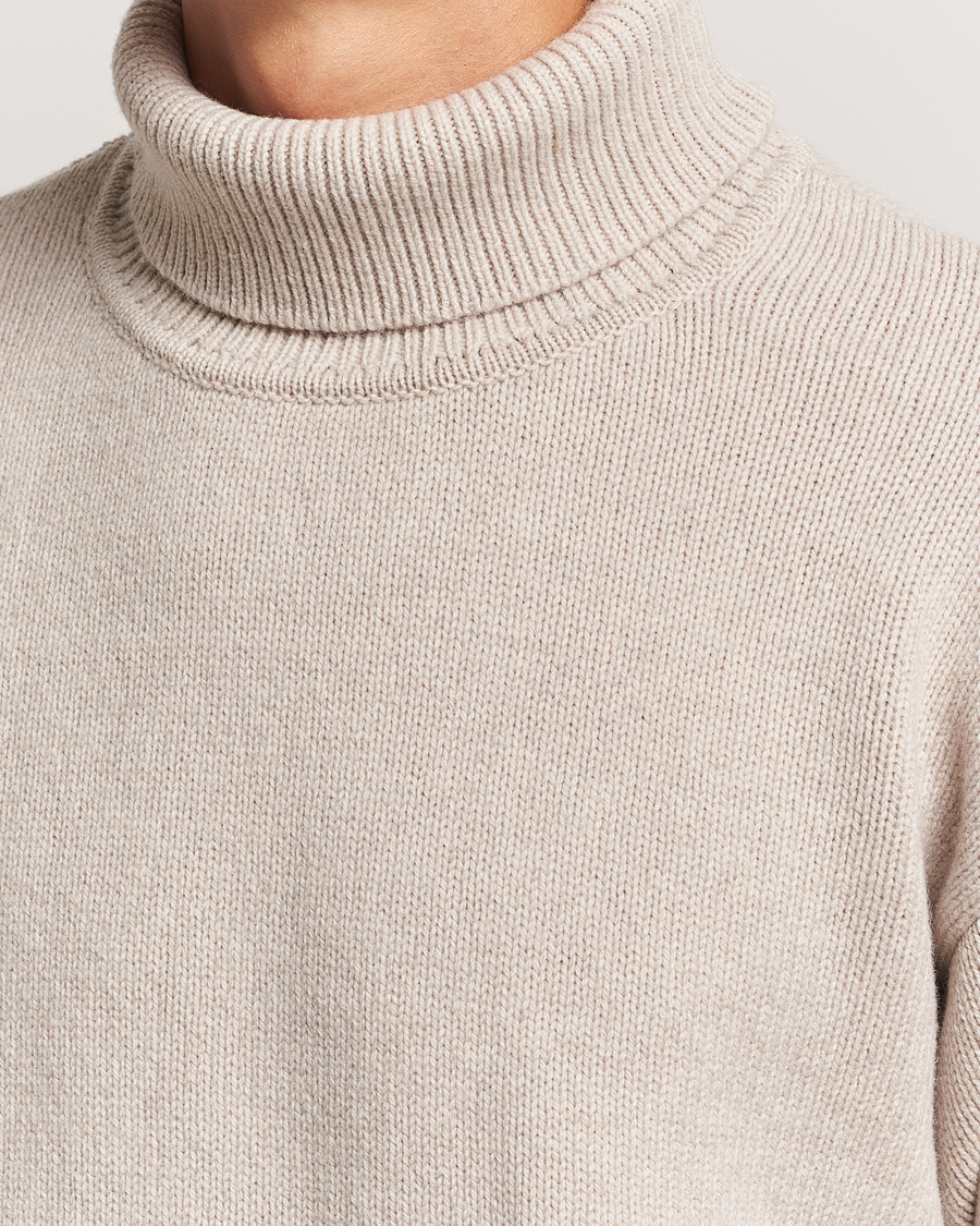 Hombres | Jerséis y prendas de punto | Colorful Standard | Merino Wool Turtleneck Ivory White