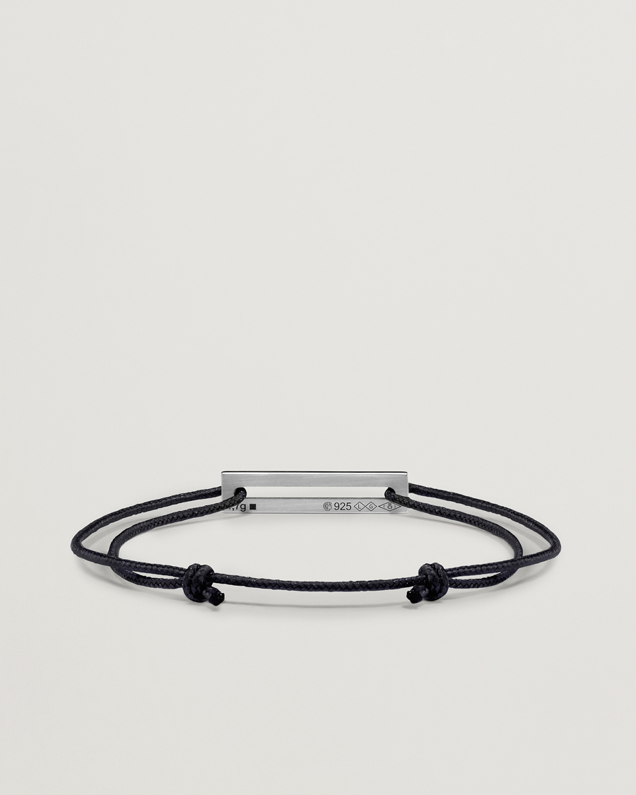 Hombres | Joyas | LE GRAMME | Lacquered Cord Bracelet Royal Blue