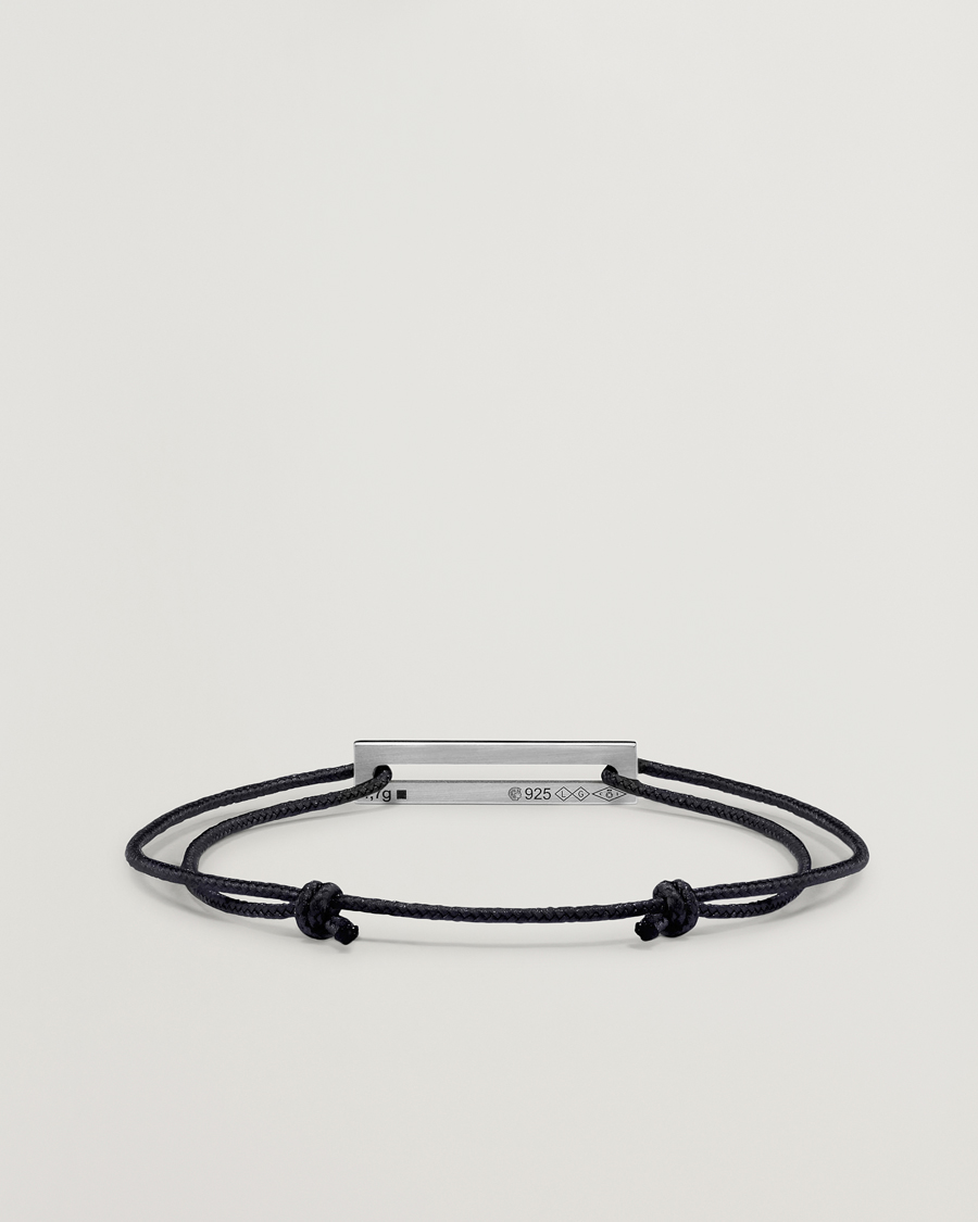 Hombres | Joyas | LE GRAMME | Lacquered Cord Bracelet Green