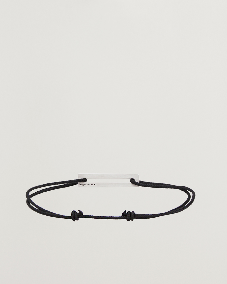 Hombres | Joyas | LE GRAMME | Lacquered Cord Bracelet Red