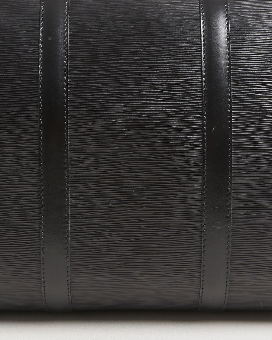 Hombres | Louis Vuitton Pre-Owned Keepall 50 Epi Leather Travel Bag Black | Louis Vuitton Pre-Owned | Keepall 50 Epi Leather Travel Bag Black