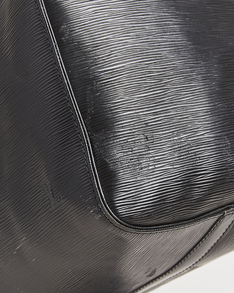 Hombres | Louis Vuitton Pre-Owned Keepall 50 Epi Leather Travel Bag Black | Louis Vuitton Pre-Owned | Keepall 50 Epi Leather Travel Bag Black