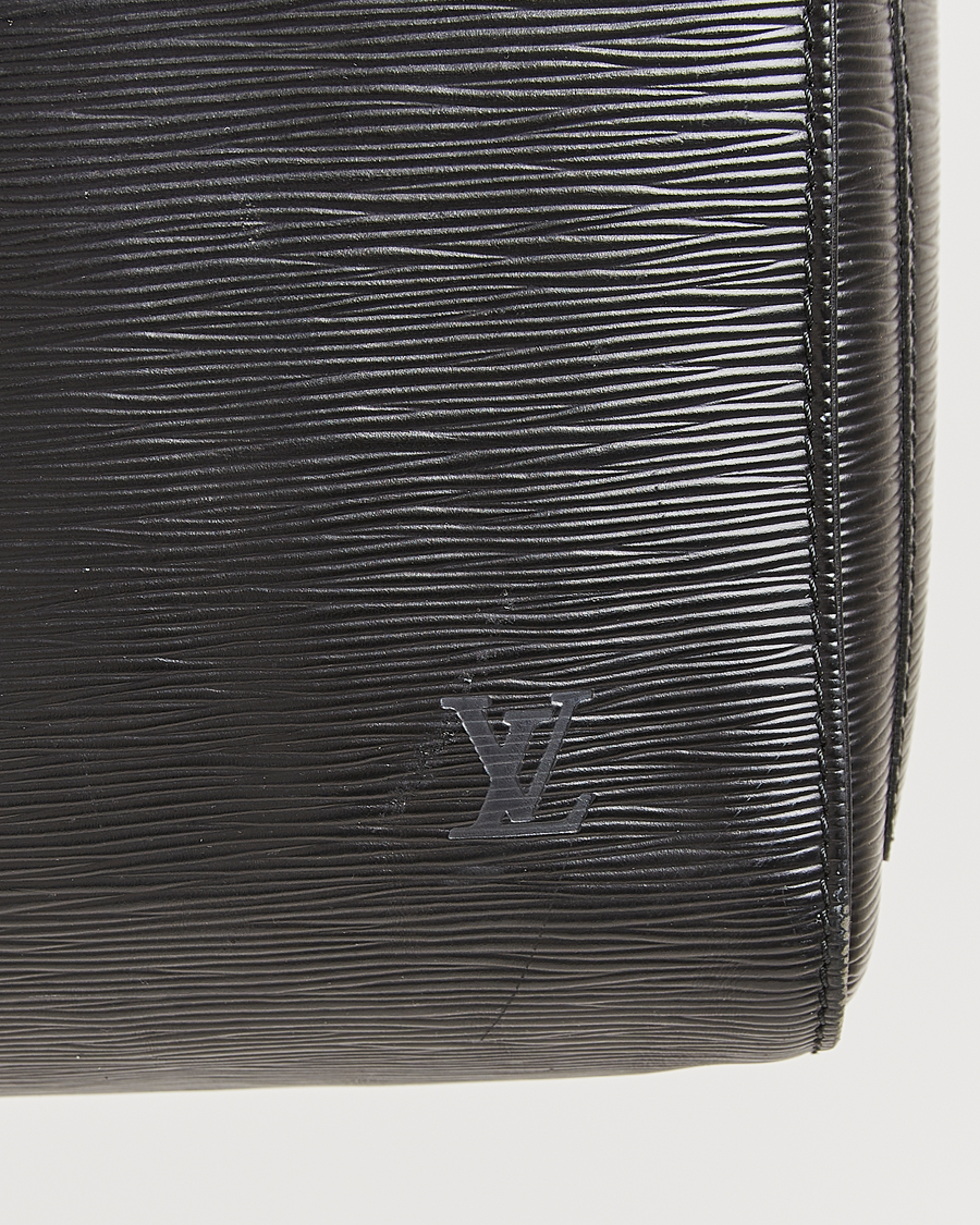 Hombres | Louis Vuitton Pre-Owned Keepall 50 Epi Leather Travel Bag Black | Louis Vuitton Pre-Owned | Keepall 50 Epi Leather Travel Bag Black