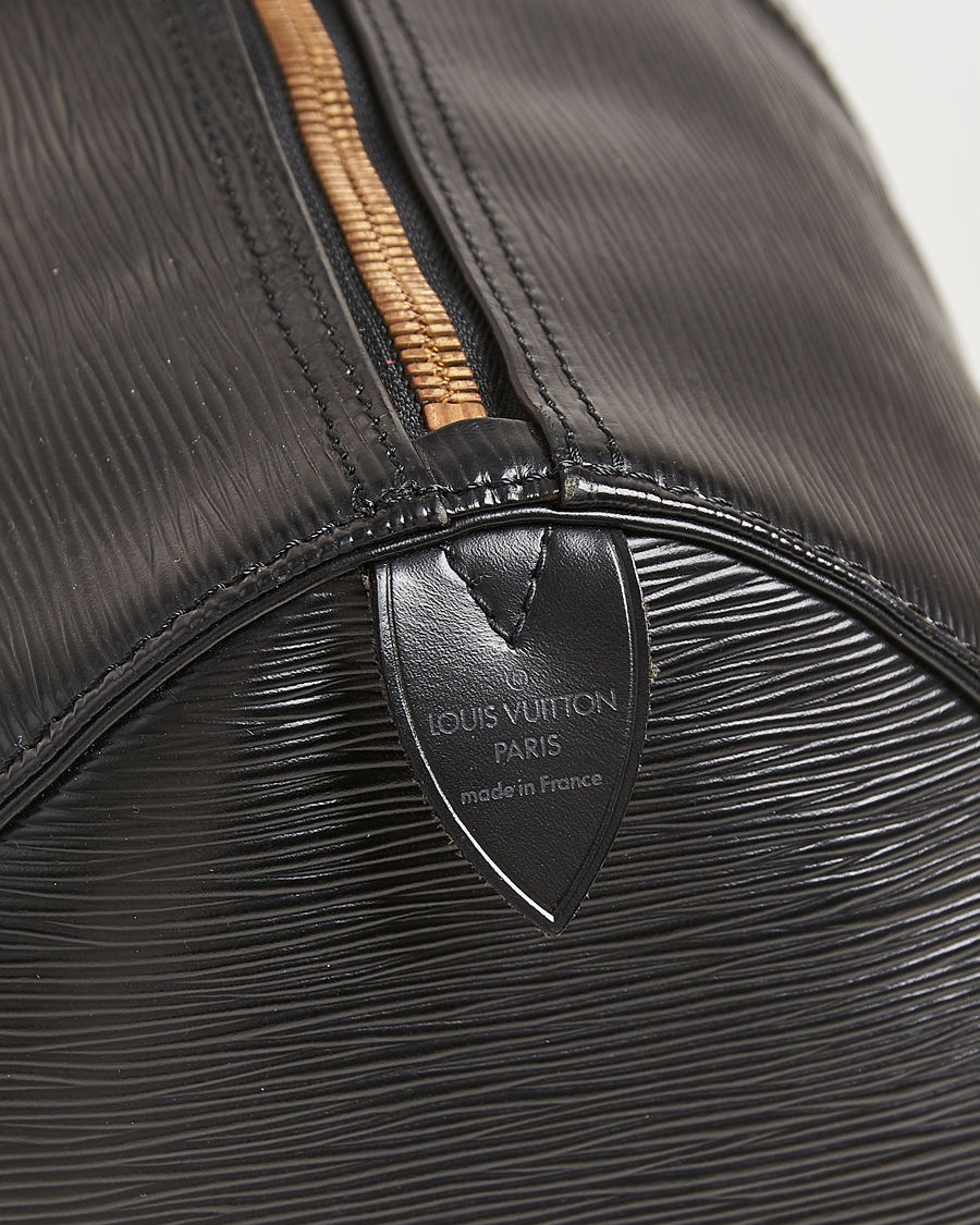 Hombres | Louis Vuitton Pre-Owned Keepall 50 Epi Leather Travel Bag Black | Louis Vuitton Pre-Owned | Keepall 50 Epi Leather Travel Bag Black