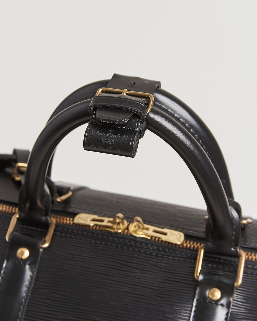 Hombres | Louis Vuitton Pre-Owned Keepall 50 Epi Leather Travel Bag Black | Louis Vuitton Pre-Owned | Keepall 50 Epi Leather Travel Bag Black