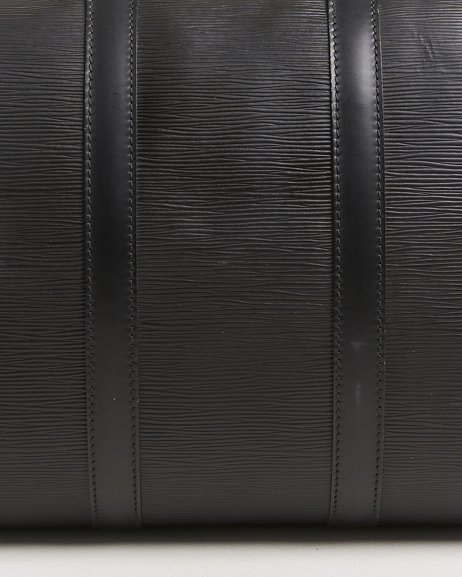 Hombres | Louis Vuitton Pre-Owned Keepall 45 Epi Leather Travel Bag Black | Louis Vuitton Pre-Owned | Keepall 45 Epi Leather Travel Bag Black