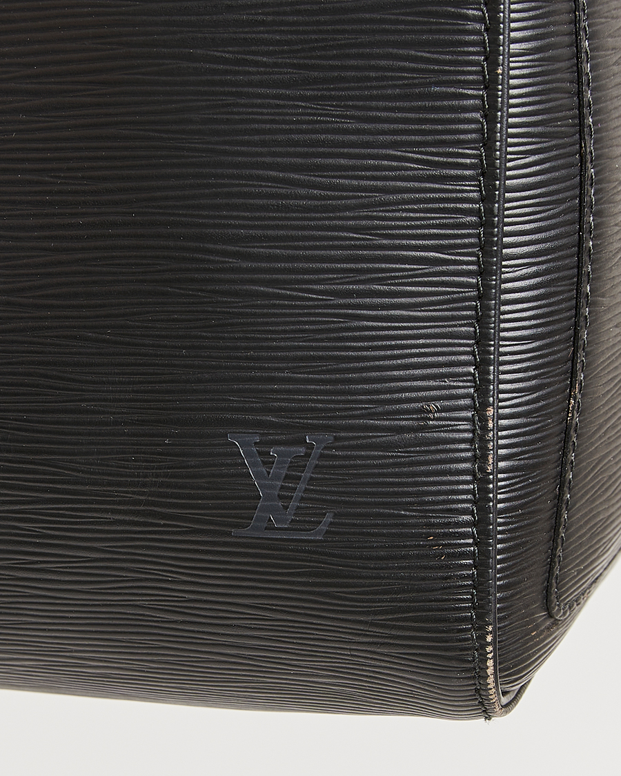 Hombres | Louis Vuitton Pre-Owned Keepall 45 Epi Leather Travel Bag Black | Louis Vuitton Pre-Owned | Keepall 45 Epi Leather Travel Bag Black