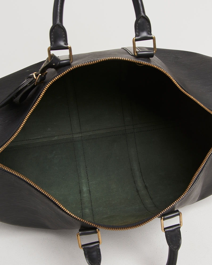 Hombres | Louis Vuitton Pre-Owned Keepall 45 Epi Leather Travel Bag Black | Louis Vuitton Pre-Owned | Keepall 45 Epi Leather Travel Bag Black