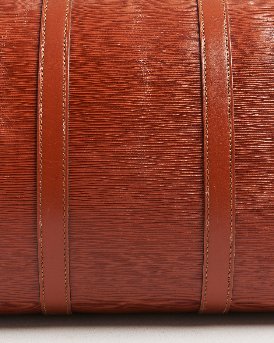 Hombres | Louis Vuitton Pre-Owned Keepall 50 Epi Leather Travel Bag Brown | Louis Vuitton Pre-Owned | Keepall 50 Epi Leather Travel Bag Brown