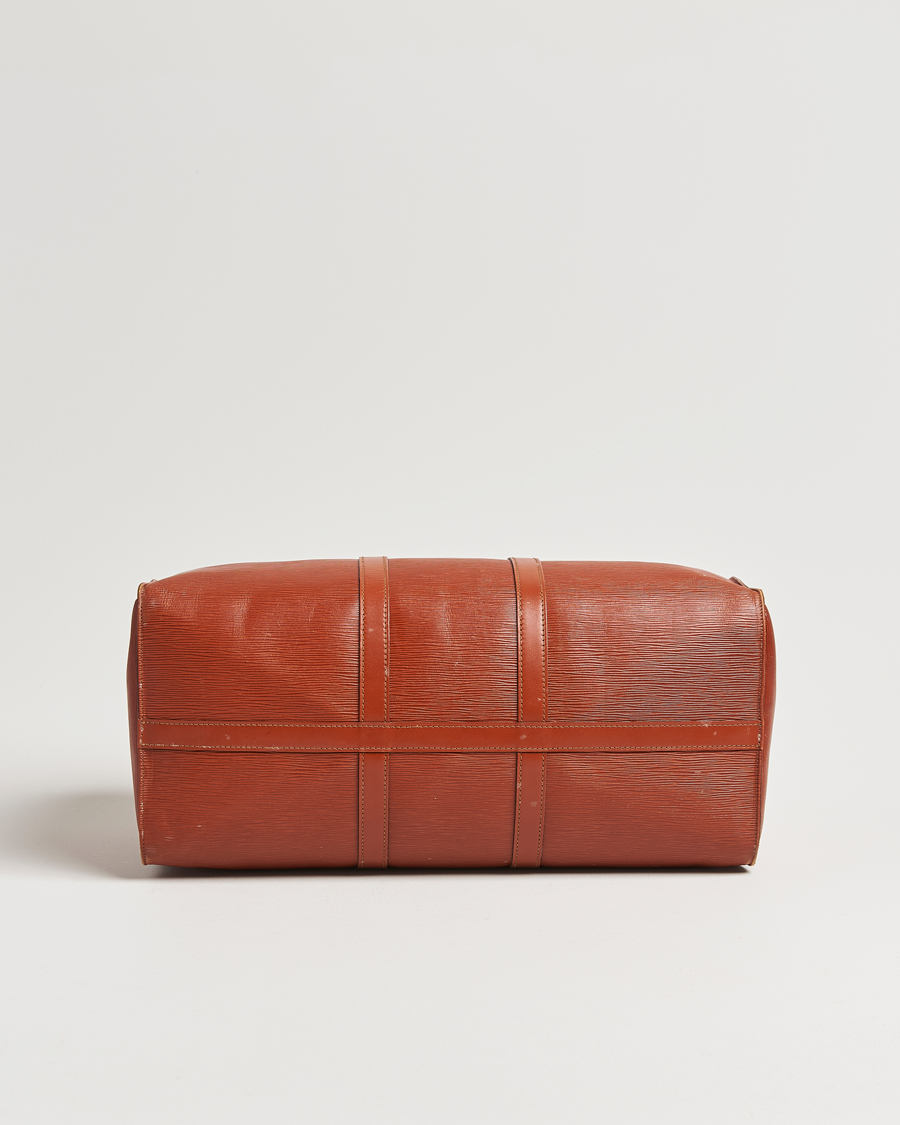 Hombres | Louis Vuitton Pre-Owned Keepall 50 Epi Leather Travel Bag Brown | Louis Vuitton Pre-Owned | Keepall 50 Epi Leather Travel Bag Brown