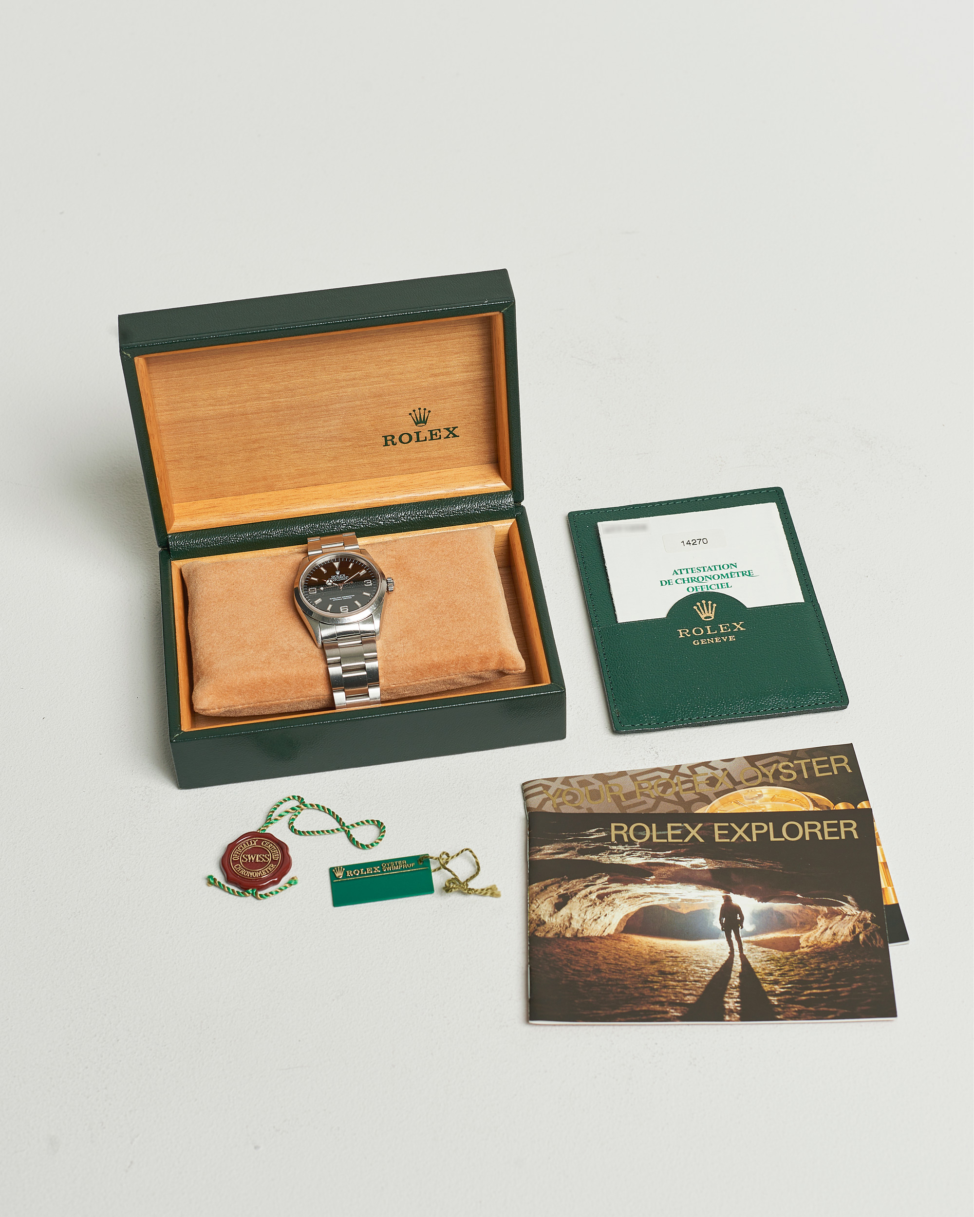 Hombres | Rolex Pre-Owned Explorer 14270 Silver | Rolex Pre-Owned | Explorer 14270 Silver