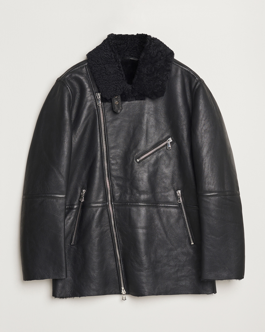 Hombres | Abrigos y chaquetas | J.Lindeberg | Sutton Shearling Jacket Black