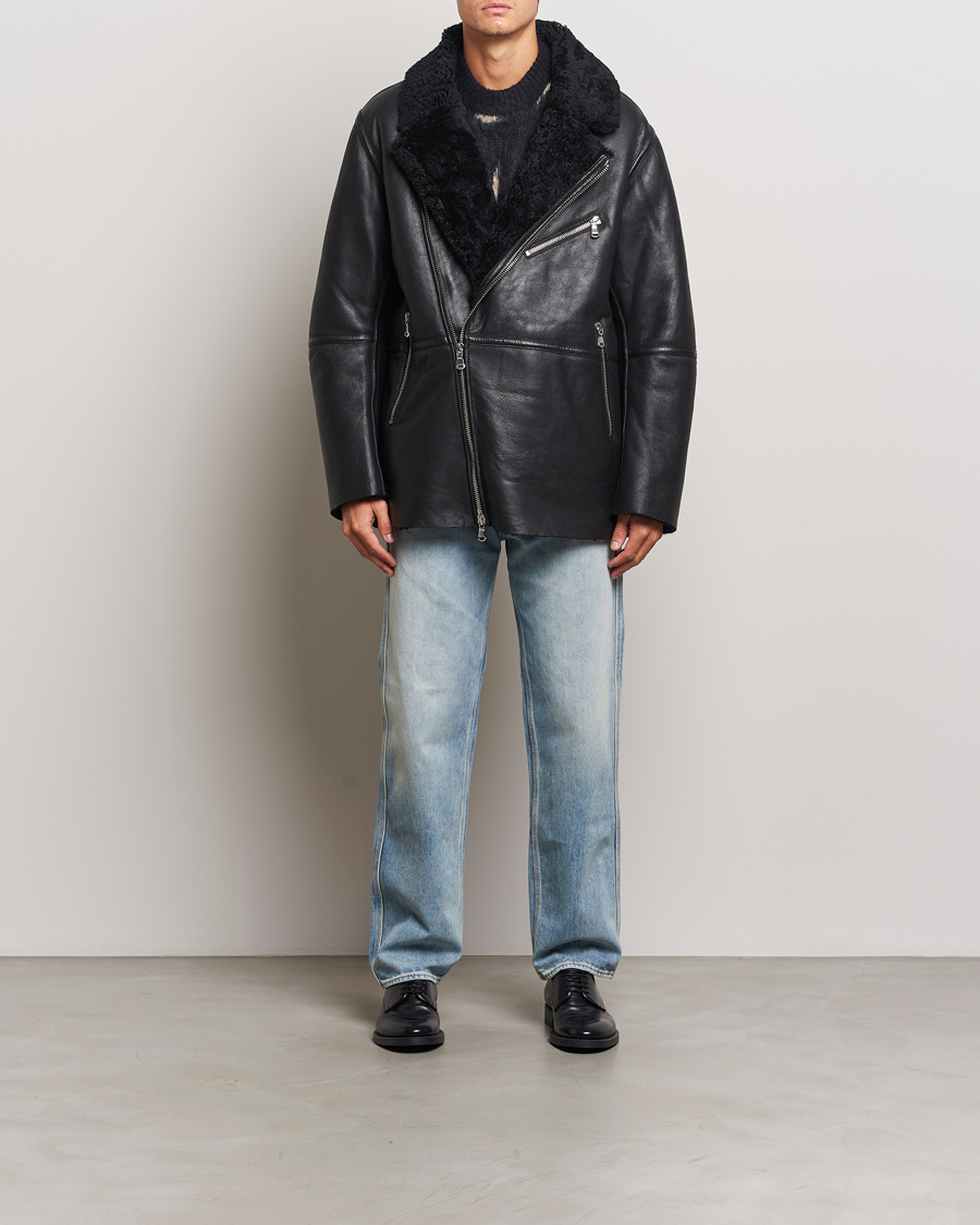 Hombres | Abrigos y chaquetas | J.Lindeberg | Sutton Shearling Jacket Black