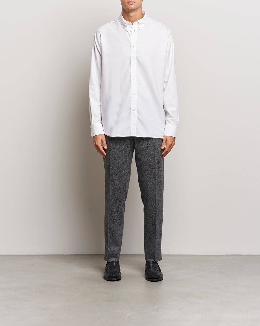 Hombres | Camisas | J.Lindeberg | Regular Stretch Oxford Shirt White