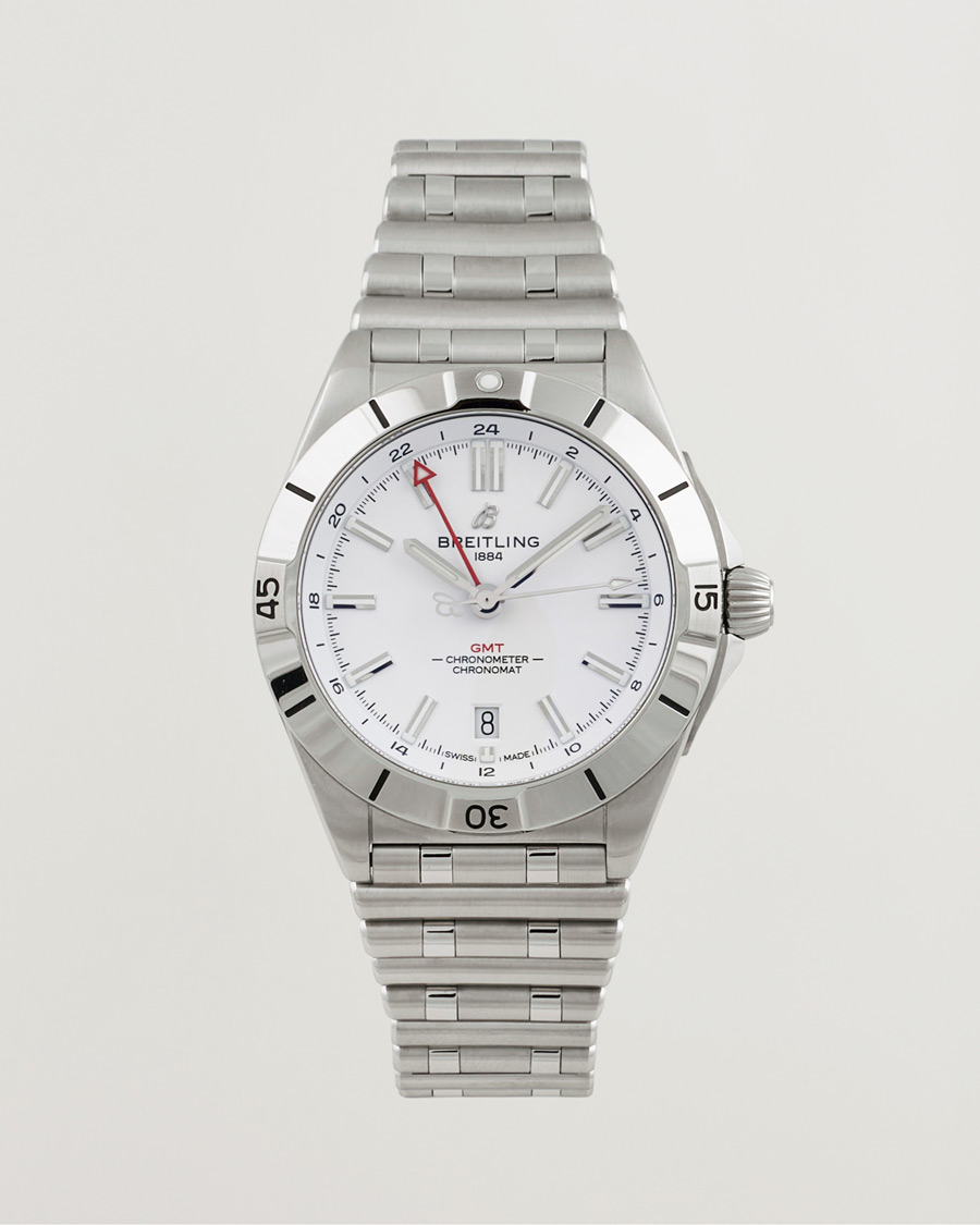 Hombres | Breitling Pre-Owned Chronomat GMT A32398 Silver | Breitling Pre-Owned | Chronomat GMT A32398 Silver