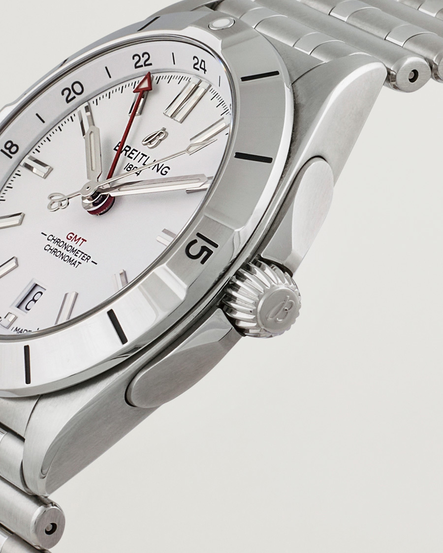 Hombres | Breitling Pre-Owned Chronomat GMT A32398 Silver | Breitling Pre-Owned | Chronomat GMT A32398 Silver