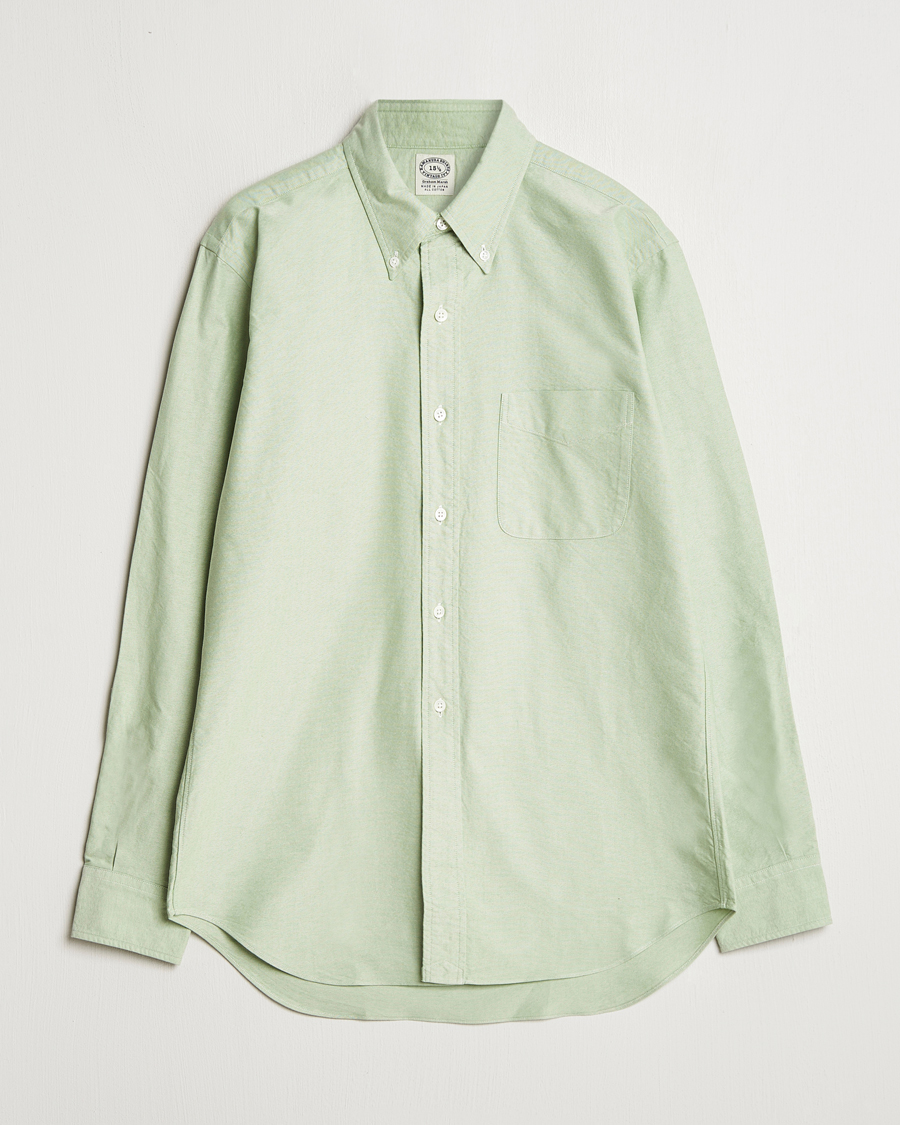 Hombres | Camisas | Kamakura Shirts | Vintage Ivy Oxford Button Down Shirt Green