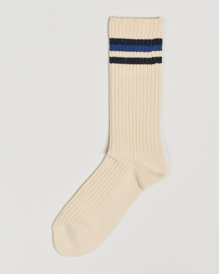 Hombres | Ropa interior y calcetines | Kamakura Shirts | Vintage Ivy Socks Blue