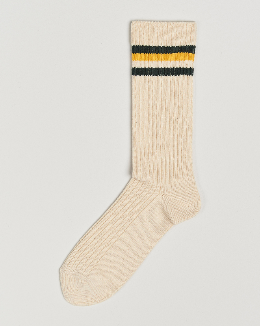 Hombres | Ropa interior y calcetines | Kamakura Shirts | Vintage Ivy Socks Yellow