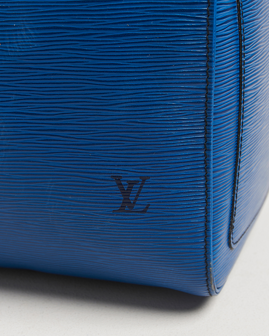 Hombres | Louis Vuitton Pre-Owned Keepall 50 Epi Leather Travel Bag Blue | Louis Vuitton Pre-Owned | Keepall 50 Epi Leather Travel Bag Blue