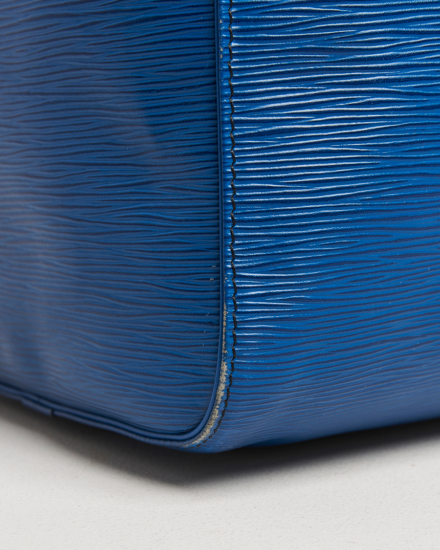Hombres | Louis Vuitton Pre-Owned Keepall 50 Epi Leather Travel Bag Blue | Louis Vuitton Pre-Owned | Keepall 50 Epi Leather Travel Bag Blue