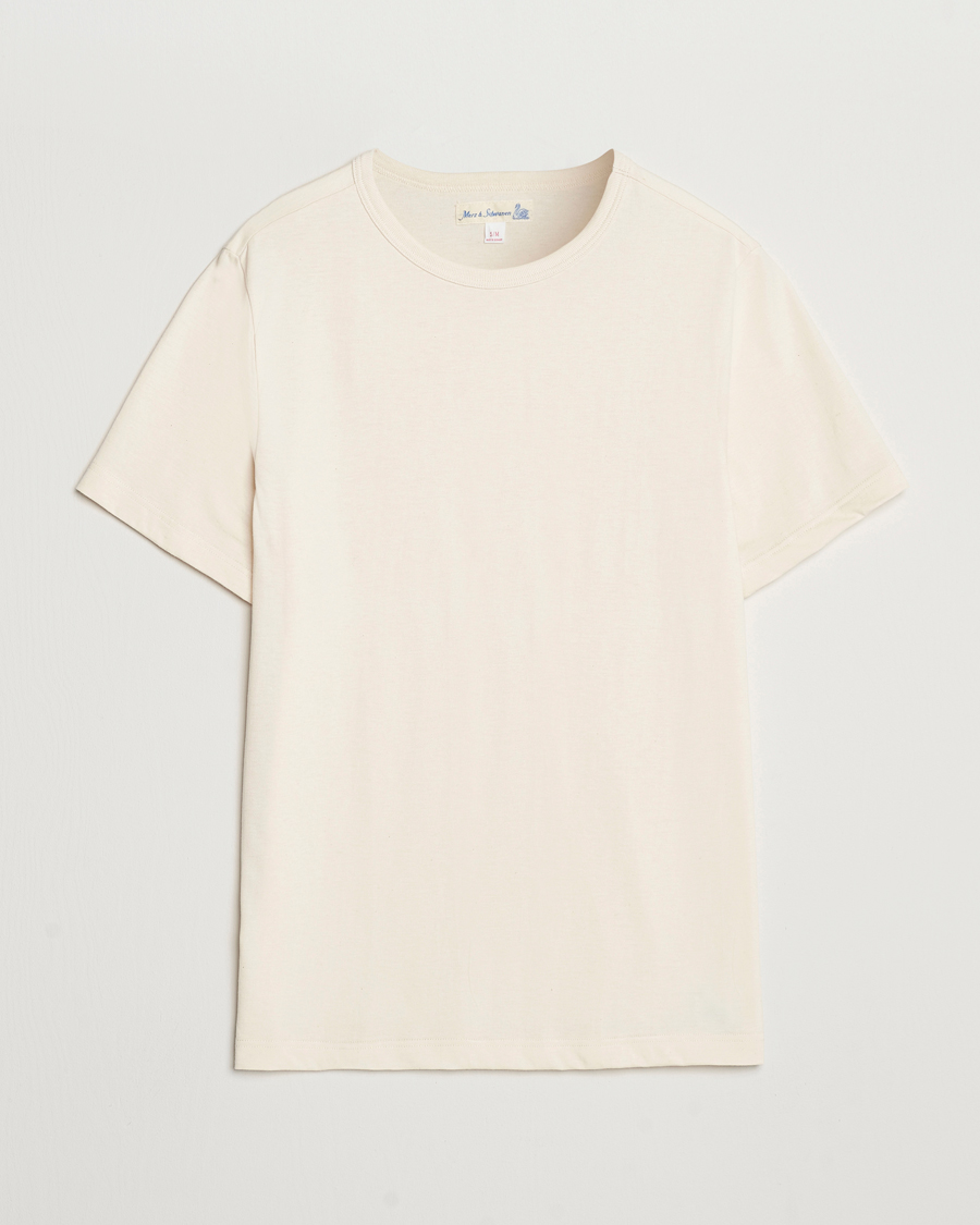 Hombres | Camisetas | Merz b. Schwanen | 1950s Classic Loopwheeled T-shirt Nature