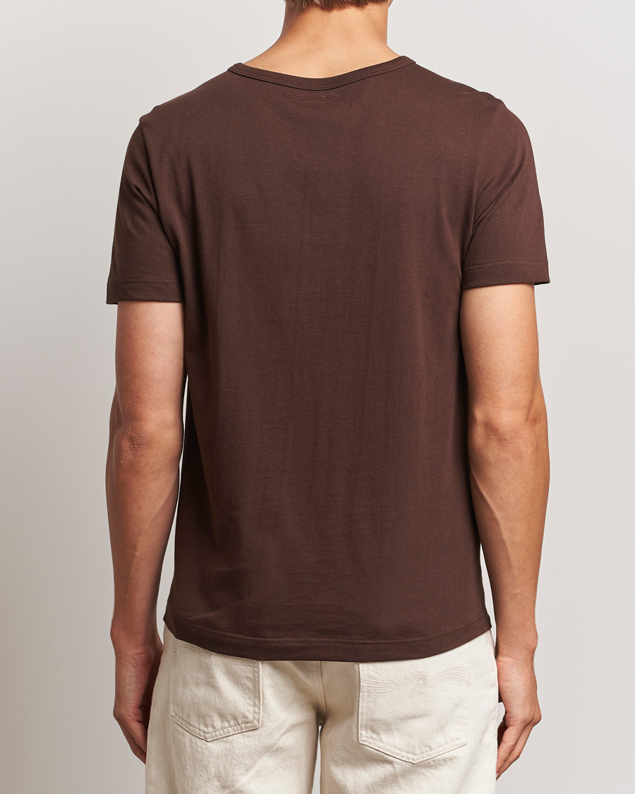 Hombres | Camisetas | Merz b. Schwanen | 1950s Classic Loopwheeled T-Shirt Coffee