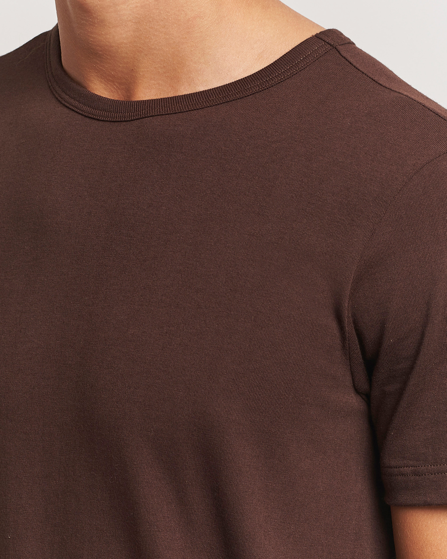 Hombres | Camisetas | Merz b. Schwanen | 1950s Classic Loopwheeled T-Shirt Coffee
