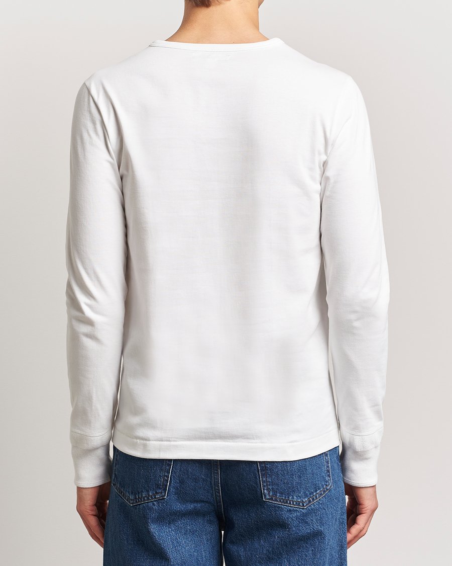 Hombres | Jerséis y prendas de punto | Merz b. Schwanen | Classic Organic Cotton Henley Sweater White