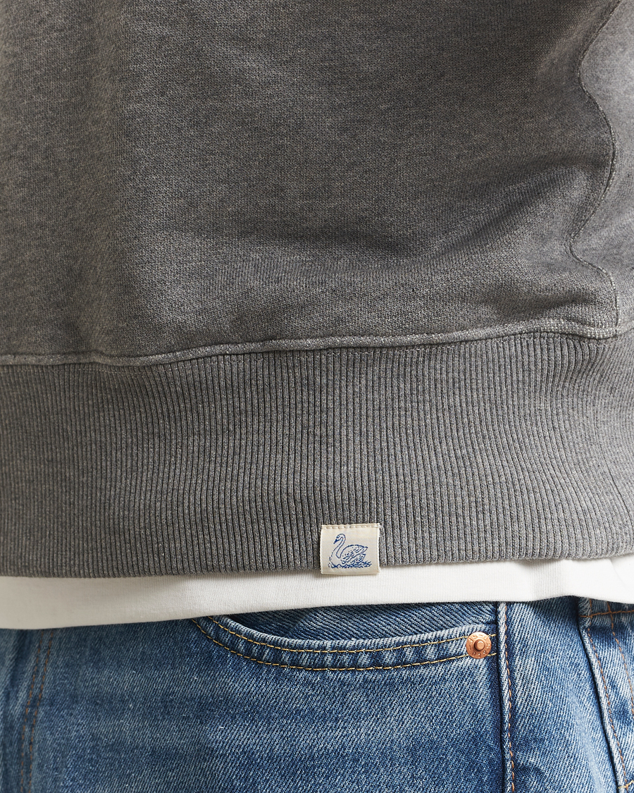 Hombres | Jerséis y prendas de punto | Merz b. Schwanen | Relaxed Fit Vintage Cotton Sweatshirt Grey Melange