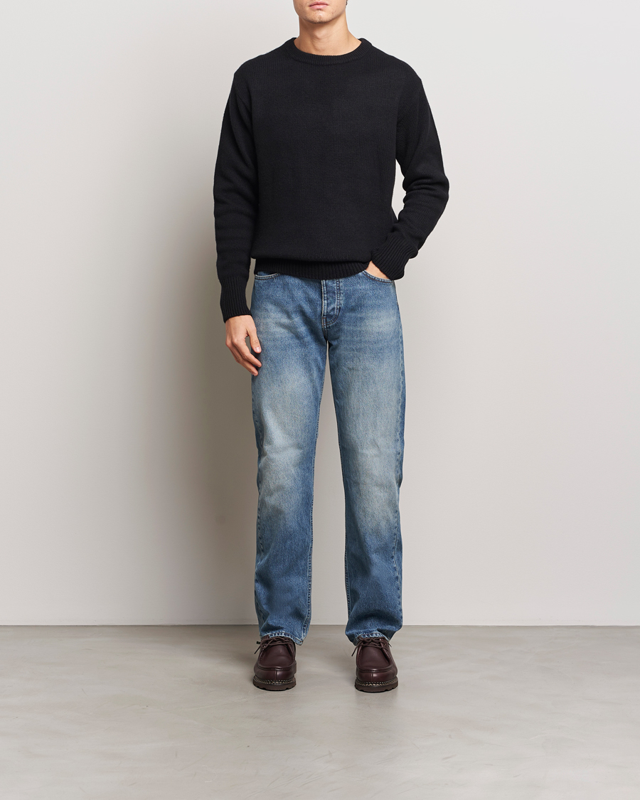 Hombres | Jerséis y prendas de punto | Merz b. Schwanen | Merino/Cashmere Pullover Deep Black