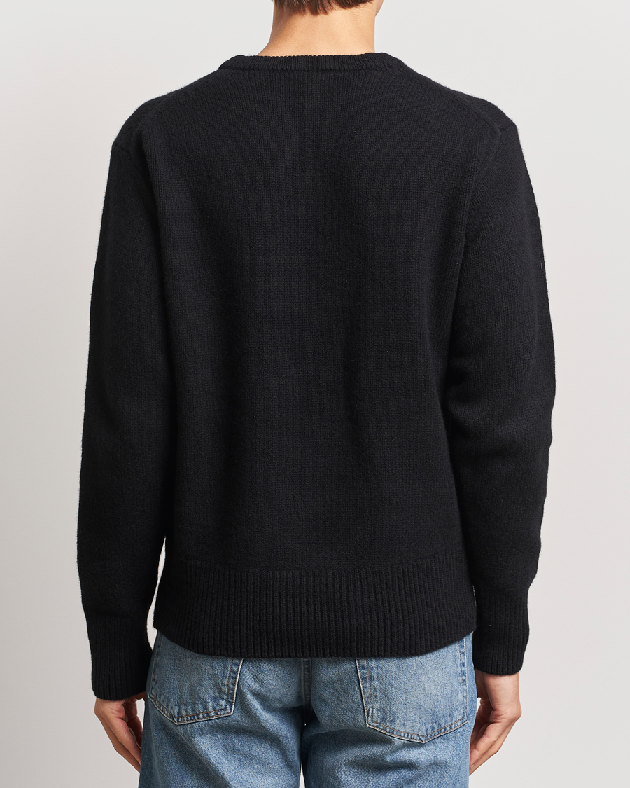Hombres | Jerséis y prendas de punto | Merz b. Schwanen | Merino/Cashmere Pullover Deep Black
