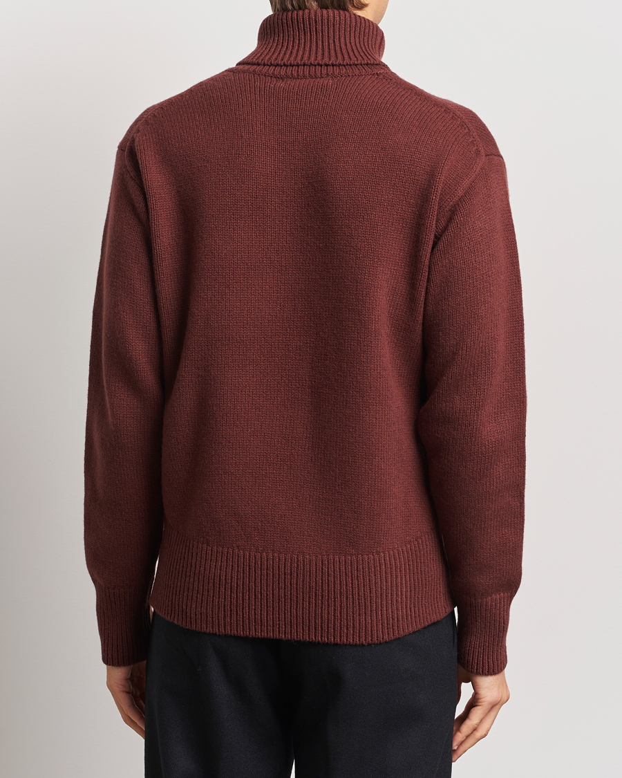Hombres | Jerséis y prendas de punto | Merz b. Schwanen | Merino/Cashmere Rollneck Bark Brown