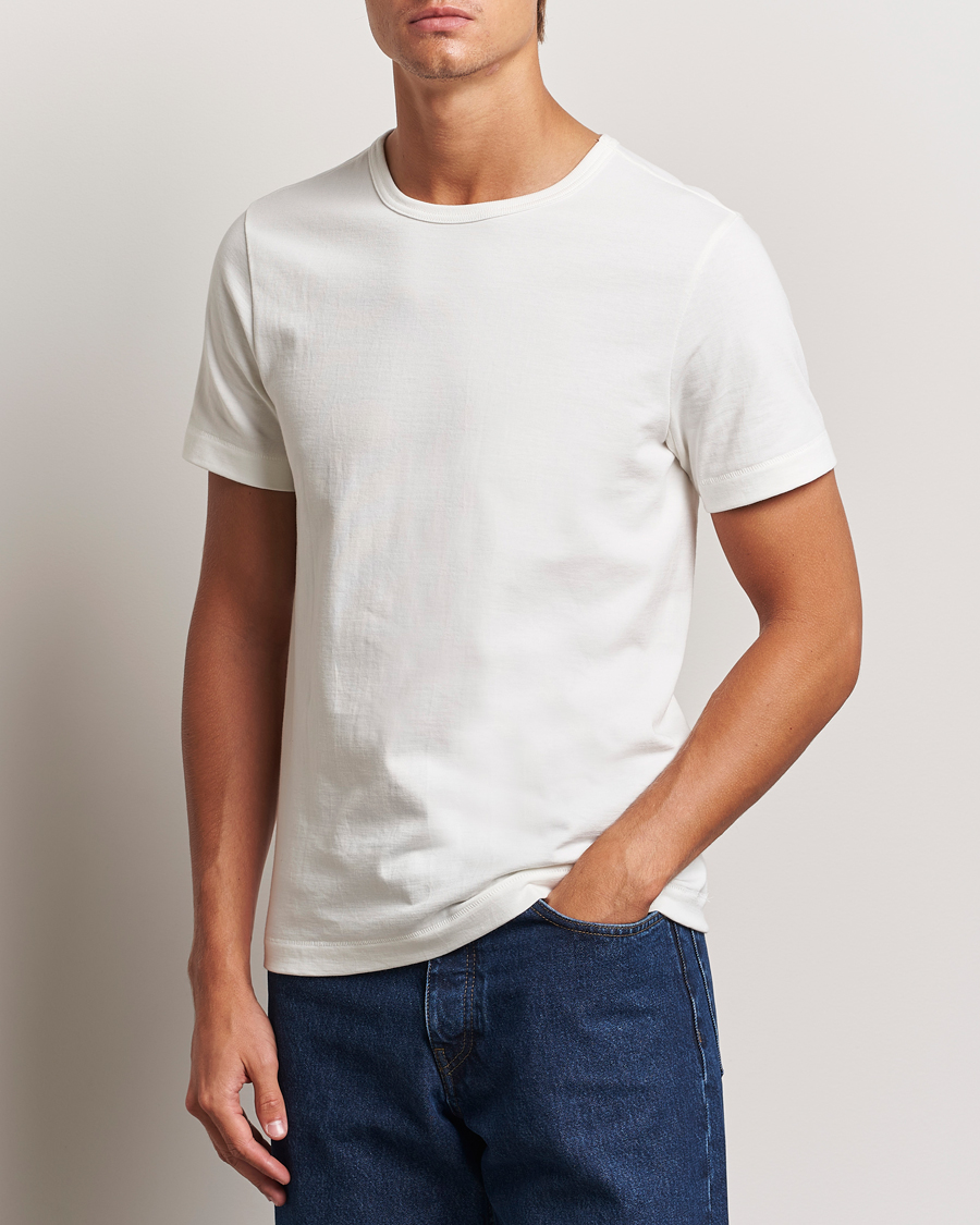 Hombres | Camisetas | Merz b. Schwanen | Classic Fit Loopwheeled T-Shirt White