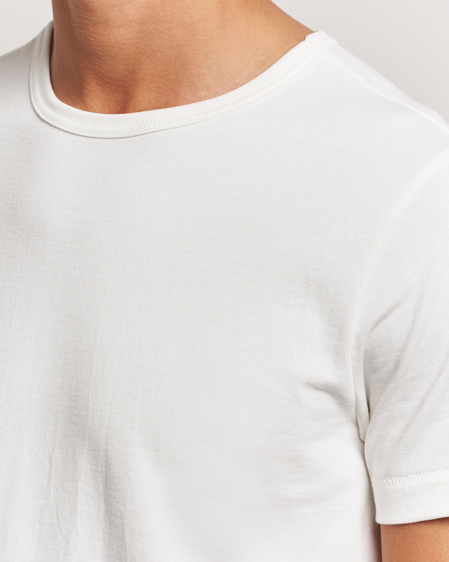 Hombres | Camisetas | Merz b. Schwanen | Classic Fit Loopwheeled T-Shirt White