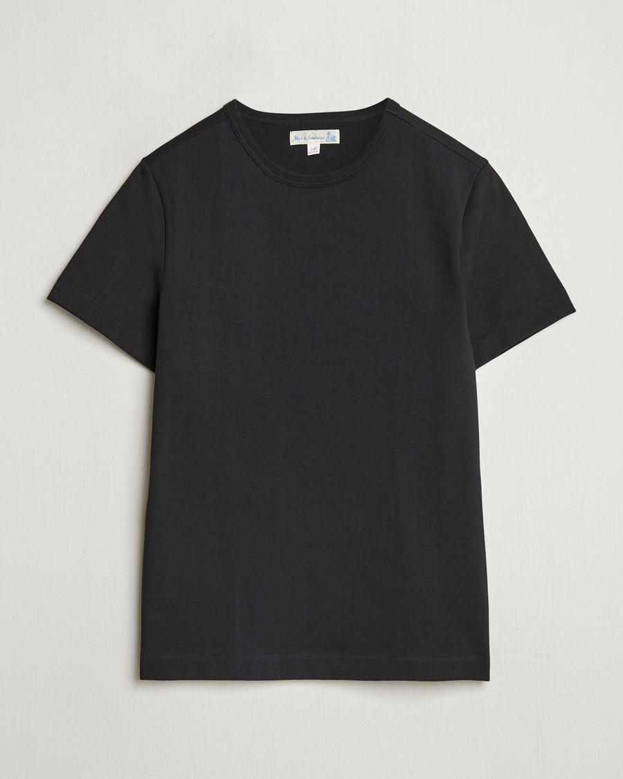 Hombres | Camisetas | Merz b. Schwanen | Classic Fit Loopwheeled T-Shirt Black