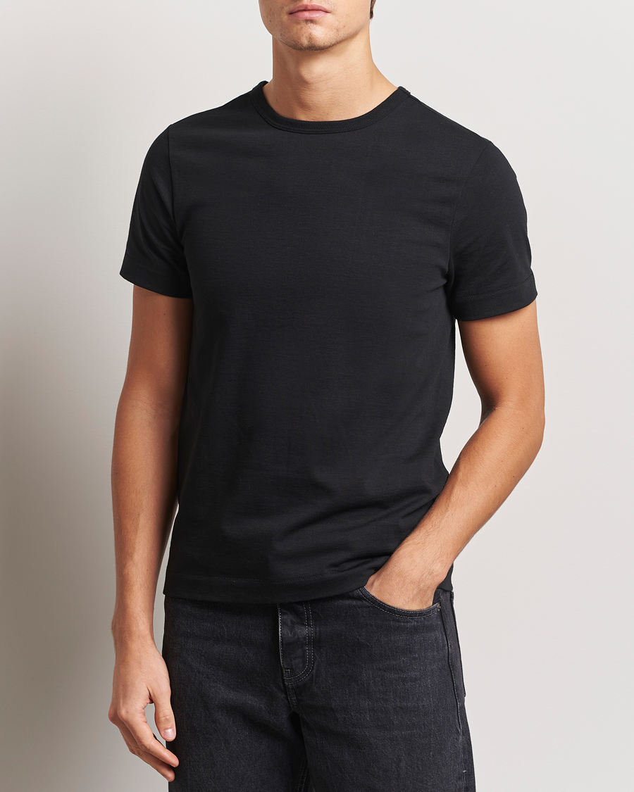Hombres | Camisetas | Merz b. Schwanen | Classic Fit Loopwheeled T-Shirt Black