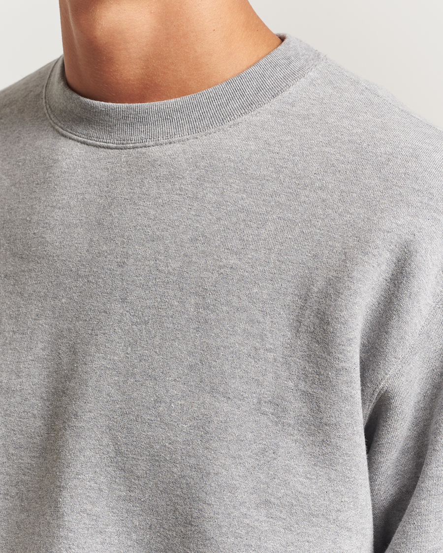 Hombres | Jerséis y prendas de punto | BEAMS PLUS | Japanese Cotton Sweatshirt Heather Grey