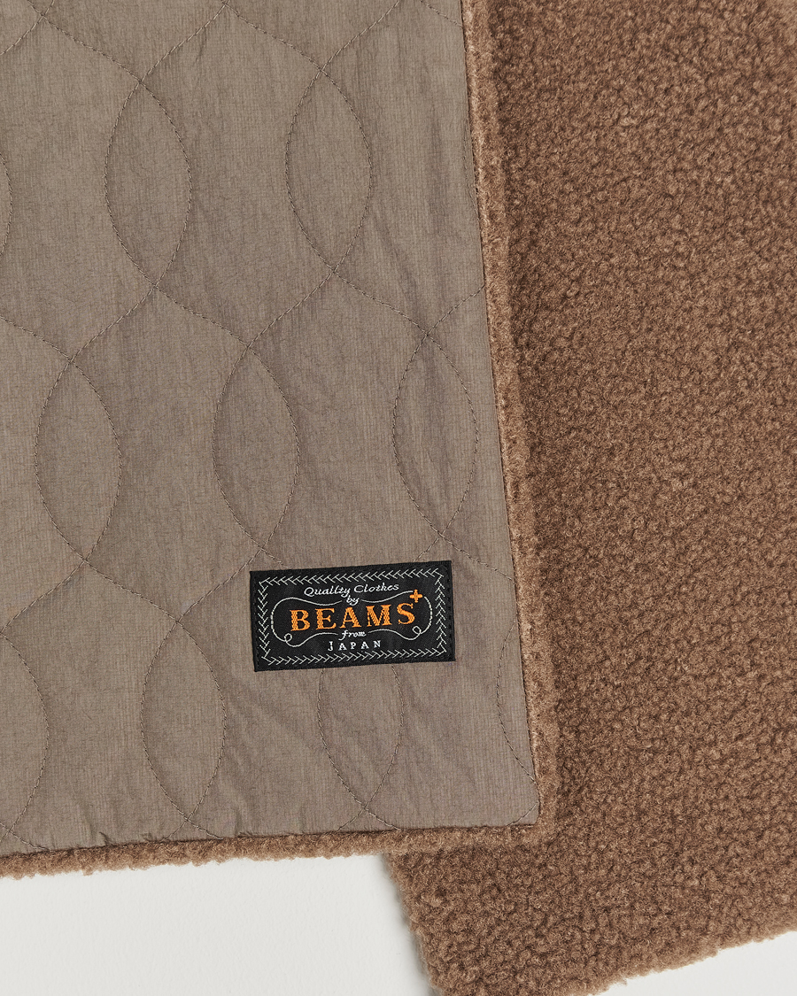 Hombres | BEAMS PLUS Muffler Boa Quilt Khaki | BEAMS PLUS | Muffler Boa Quilt Khaki